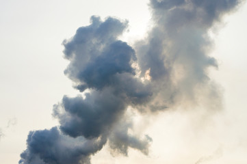 smoke against the sky