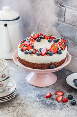 No Bake Berry Cheesecake