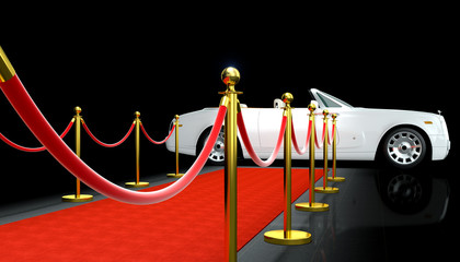 car and red carpet