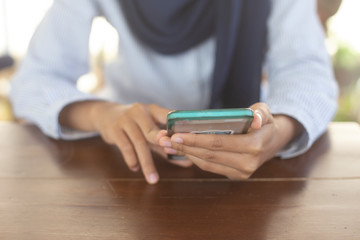 holding smartphone is connecting to  system  security notebook Online payment,concept: Modern shopping online digital technology data ecommerce business