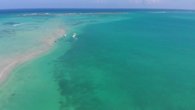 Beautiful beach of Maragogi, also known as Brazilian Caribe, on the coast of the Brazilian state of Alagoas
