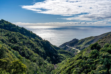 View of Ocean from Coastal Mountains