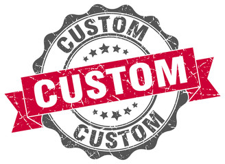 Fototapeta premium custom stamp. sign. seal