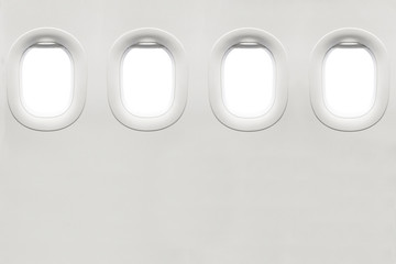 Isolated airplane window © charnsitr