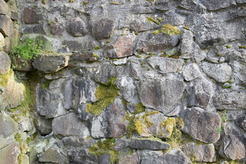 Wall of stones as a texture