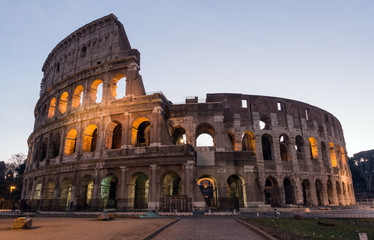 The Colosseum or Coliseum, Flavian Amphitheatre in Rome, Italy