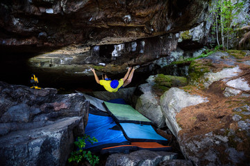 Active sports lifestyle,athlete training, rock climbing. Power