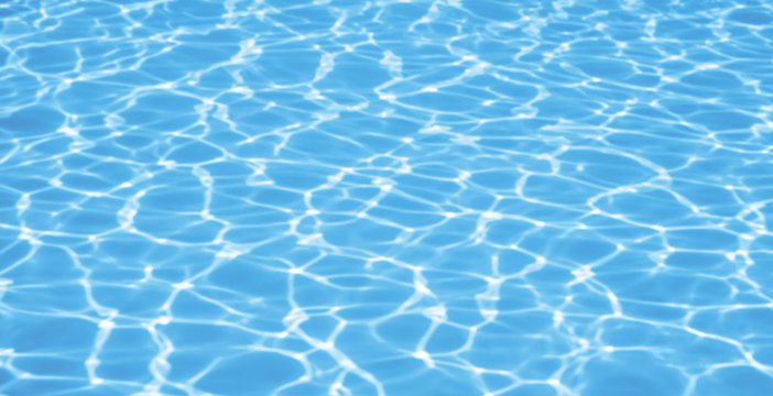 Blue ripped water in swimming pool background