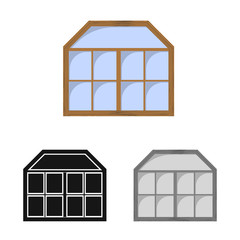 Vector design of door and front icon. Collection of door and wooden vector icon for stock.