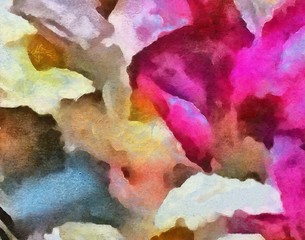 Fototapeta premium Abstract grunge texture background. Stock abstraction art on canvas. Realistic digital painting. Amazing simple design pattern for backdrop. Beauty HD wallpaper. Dry oil brushstrokes on canvas.