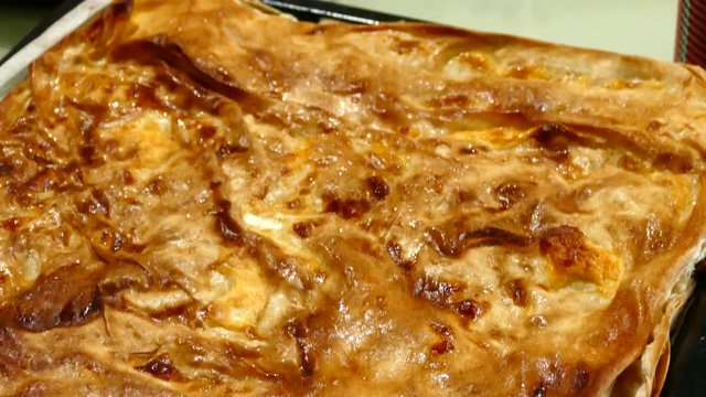 wonderful fried cheese pie at home, turkish pastry,