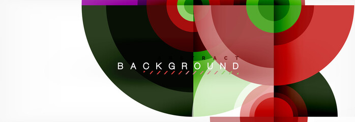 Circular vector abstract background