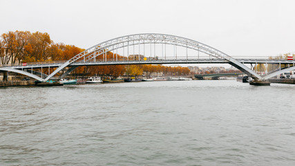 Obraz premium Paris (France) - Debilly Footbridge on river Seine