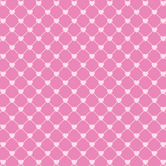 Vector seamless pattern with hearts and dots, romantic wallpaper, background for mother's day or valentine's day, 8th march