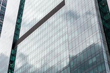 Abstract, business and financial skyscraper building background