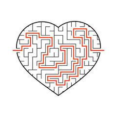 Abstact labyrinth. Game for kids. Puzzle for children. Maze conundrum. Vector illustration