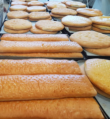 freshly baked bread and focaccia