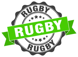 rugby stamp. sign. seal