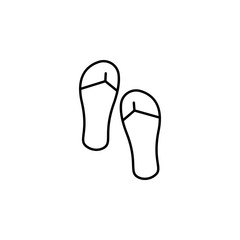 sandals for spa outline icon. Signs and symbols can be used for web, logo, mobile app, UI, UX