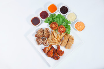 American-style food includes several menus
