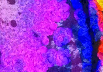 Abstract watercolor background. Hand drawn scratched grunge unusual texture. Custom design pattern. Digital painting oil artwork.