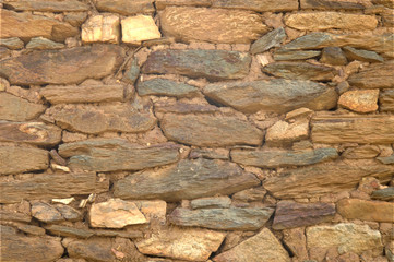 Masontry stone wall flat view