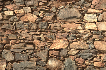 Masonry wall flat view