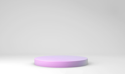Minimalistic showcase with empty space. Design for product presentation in trendy, modern style. 3d...