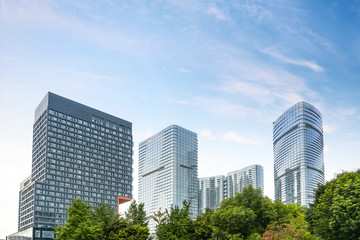 Fototapeta na wymiar Skyscrapers in Chengdu, China
