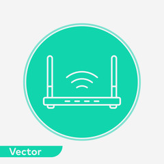 Router vector icon sign symbol