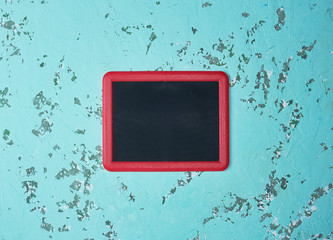 red frame on a green background