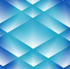 Fototapeta premium Geometric minimalist abstract background in trendy blue and cyan colors