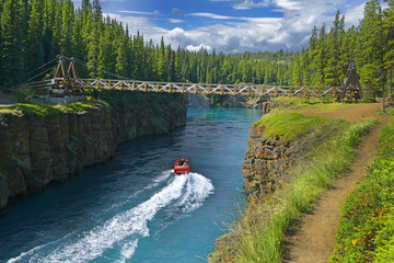 Yukon river near Whitehorse - Miles Canyon, Yukon, Yukon Territory, Canada