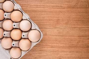  chicken eggs closeup.
