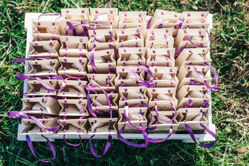 Small bags as a gift to guests