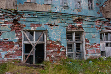 abandoned building разрушенное здание школа Териберка