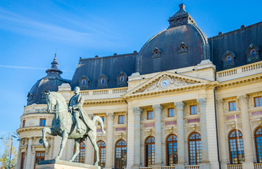 The National Library, Calea Victoriei in Bucharest, Romania.