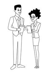 business talk coworker