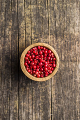 Dried pink peppercorn.