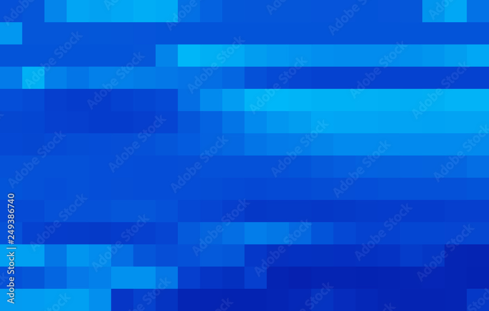 Poster abstract simple blue pattern. pixel graphic background