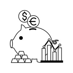 piggy bank stock market