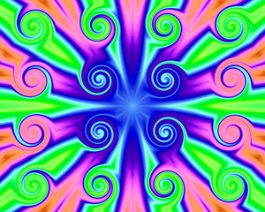 Bright and vibrant colorful abstract background