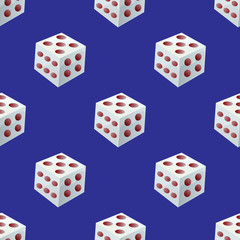 Dice seamless pattern