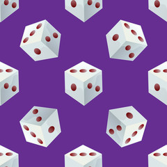 Dice seamless pattern