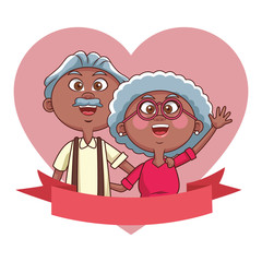 elder couple love banner