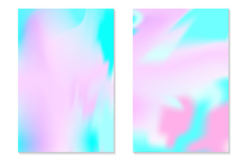 Naklejka premium Gradient Hologram Backgrounds.