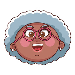 grandmother elder glasses head