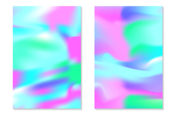 Fototapeta premium Gradient Hologram Backgrounds.