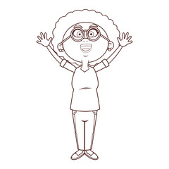 grandmother elder person glasses