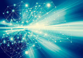 Technological background, Internet concept of global business. Internet connection, abstract of science and technology graphic design